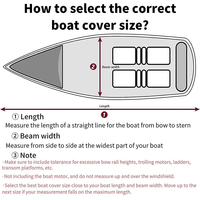 Coque de bateau en polyester 600D personnalisable Coque étanche robuste avec commande centrale pour bateaux d'extérieur
