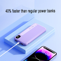 Banque d'alimentation usine en gros 20000mAh alimentation de charge rapide rapide portable grande capacité téléphone portable affichage cadeau LCD mobile