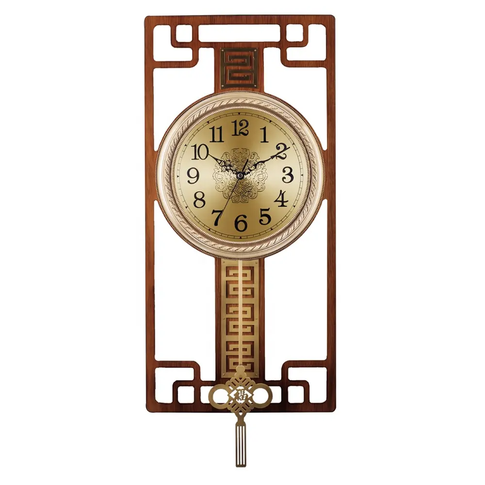 Pendule de Design chinois en alliage laiton, pendule balançoire, horloge murale simple, décoration de maison, offre spéciale,