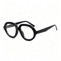 Lunettes Rétro Rondes Anti-Lumière Bleue SM24003 - Monture PC Légère avec Verres en Résine Transparente pour Hommes et Femmes (6 Couleurs)