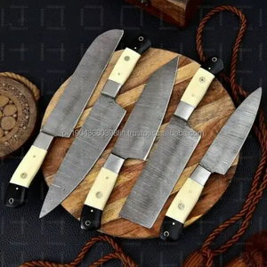 ชุดมีดเชฟสแตนเลสด้ามไม้อเนกประสงค์6ชิ้นเป็นมิตรกับสิ่งแวดล้อมชุดมีดทำครัวมืออาชีพ - Product Image 4