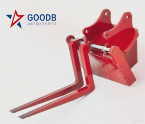 Goodb có thể điều chỉnh khoảng cách máy xúc dĩa Pallet ngã ba vật liệu xử lý ngã ba cho linh hoạt jobsite thích ứng - Product Image 5