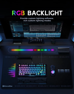 GravaStar K1 LITE 75% Mechanical <b>Keyboard</b>, Tri-mode Wireless Wired Gasket Custom <b>Keyboard</b> with Side-printed K - Product Image 5