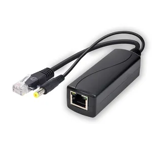 SDaPo PS5712TG以太网连接器适配器RJ45网络组合器30w微型USB C千兆1000mbps 12V 2A PoE分离器