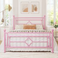 Cadre de lit en métal forgé sur mesure, style antique, en acier et fer, pour lits King Size, Queen Size, doubles et simples