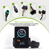 Komputer Sepeda Jalan Raya M7C-2 [Haytrix] dengan Layar LCD Tahan Air IP67, Dudukan Setang - Kit Konversi Sepeda Listrik & Sepeda Biasa