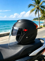 Casque de moto à double lentille quatre saisons, anti-buée, ventilé