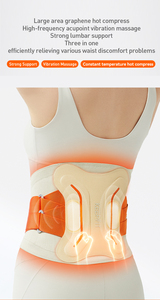 治療用痛み緩和ヒートベルト腹部と腰背中サポートマッサージ器ボディ腰椎加熱振動マッサージベルト - Product Image 6