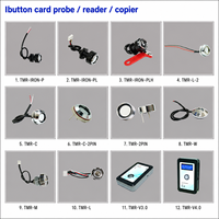 Lecteur de cartes Dallas Key Probe DS1990A-F5 Ibutton & TM, durable, étanche, ABS, cuivre chromé, 20 cm