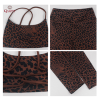 Nouveaux produits 2026 Ensemble de leggings et soutien-gorge personnalisé à imprimé tête de léopard Vêtements de sport pour femmes Ensemble de vêtements de yoga pour femmes Équipement de sport