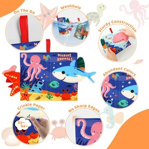 ITTL Early <b>Educational</b> Learning 0 Month+ Cotton Soft Baby Fabric Cloth <b>Book</b> for Bathroom Living Room & Behind Doors/Walls - Product Image 3