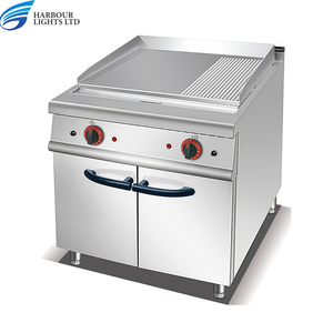 Commercial Autoportant Électrique/<span class=keywords><strong>Gaz</strong></span> En Acier Inoxydable Plein 1/3 1/<span class=keywords><strong>2</strong></span> <span class=keywords><strong>Plaque</strong></span> Plate Grill Grill Avec Armoire pour Restaurant - Product Image 2
