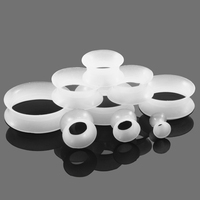 2 Pcs/Lot 3-25MM Bouchons et tunnels d'oreille flexibles en silicone Piercing d'oreille Tendeurs d'oreille Expander Dilations Body Jewelry