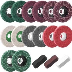 Disco de Pulir Angular Giratorio de 4 Pulgadas (100 mm) de Yongkang Yuheng Abrasives con Tela Abrasiva para Pulir - Product Image 5