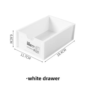 Organizer da Scrivania in Plastica con Cassetti, Stile Moderno Minimalista Ispirato a Instagram, Porta Penne e <span class=keywords><strong>Trucchi</strong></span> per Studenti e Dormitori - Product Image 6