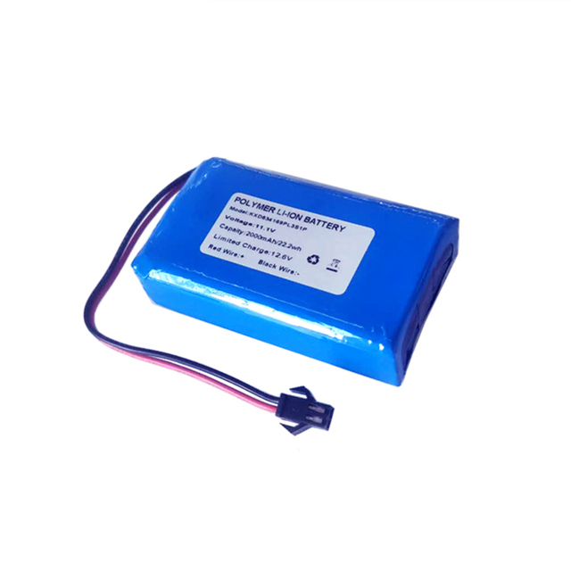 11.1v 2000mah Lithium Polymer Rechargeable 2ah ultra Thin 12v Battery