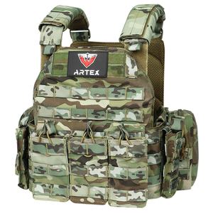 Gilet tactique Artex en stock, protection robuste, camouflage, système Molle, porte-plaque d'entraînement, gilet tactique pour hommes - Product Image 2