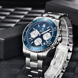 Reloj de Cuarzo BENYAR S002 para Hombre, Acero Inoxidable, Resistente al Agua 100m, Multifuncional, Deportivo, Cronógrafo, Reloj Masculino - Product Image 4