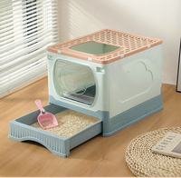 Kitty Litière pour chat Boîte automatique App Wifi Contrôle à faible bruit Autonettoyant Litière pour chat Nettoyant Grand