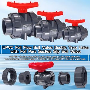 Abk công nghiệp PVC bóng van ASTM EPDM O-ring uPVC đôi đúng Công Đoàn bóng van - Product Image 6