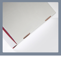Boîte cadeau personnalisée de qualité supérieure en argent, double face, avec laminage mat, en matériaux recyclés, en forme d'avion, pour vêtements, cosmétiques, maquillage