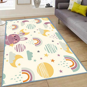 <span class=keywords><strong>Tapis</strong></span> de jeu pour enfants <span class=keywords><strong>avec</strong></span> motif de voitures de dessin animé, <span class=keywords><strong>tapis</strong></span> de ramper en flanelle douce, <span class=keywords><strong>tapis</strong></span> antidérapant, chambre d'enfant, crèche, style britannique, polyester - Product Image 3
