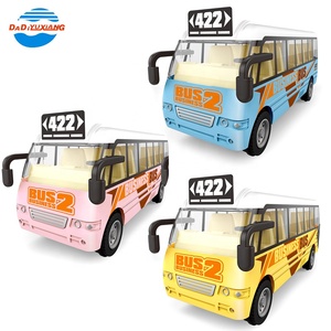 Autobús <span class=keywords><strong>de</strong></span> Juguete Eléctrico <span class=keywords><strong>de</strong></span> Plástico con Funcionamiento a Batería, con Música y Luces Intermitentes, Autobús Escolar Eléctrico Amarillo <span class=keywords><strong>de</strong></span> <span class=keywords><strong>Dibujos</strong></span> Animados Educativo - Product Image 2