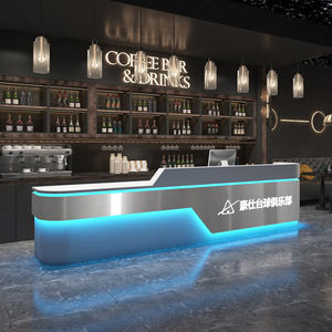 Caisses enregistreuses au détail directes d'usine avec lumière LED Design minimaliste moderne pour réceptionniste à la réception - Product Image 3