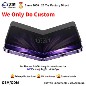 Película de Hidrogel Personalizada OEM/ODM para <span class=keywords><strong>iPhone</strong></span> Plegable, Protector de Pantalla de TPU Anti-Espía y de Privacidad, Calidad Premium, Plegable y Flexible - Product Image 1