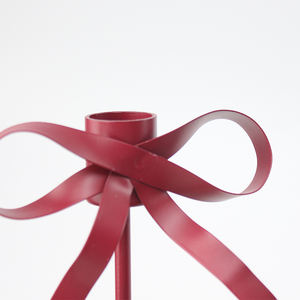 Candelabro de metal con forma de lazo TRUST, candelabros decorativos elegantes para el hogar y soporte para tarros - Product Image 3