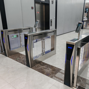 Tourniquet à ailettes de haute sécurité avec contrôle d'accès RFID pour la gestion des foules et les barrières de contrôle d'accès pour gymnases, bureaux et bâtiments - Product Image 6