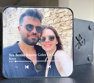 Aimant de réfrigérateur musical en acrylique personnalisé en usine, rechargeable par USB, avec photo et son personnalisables, cadeau DIY, décoration intérieure - Product Image 6