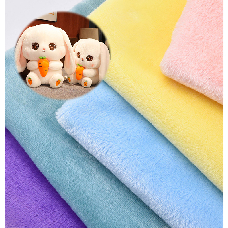 readymade stock lot super soft velboa 100 polyester micro velour fabric 100% polyester plush fabric for plush soft toy fabric