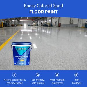 Revestimiento Epóxico Autonivelante con Efecto Mármol de Foshan, Antideslizante, Resistente al Desgaste, Pintura de Arena Coloreada, Revestimiento Líquido - Product Image 2