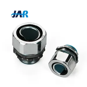 JAR manufacturer IP68 waterproof electrical cable gland conduit fitting metal flexible conduit connector