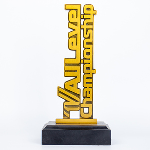 निर्माता धातु ट्रॉफी पदक कस्टम वर्णमाला गोल्ड डिजाइन ट्रॉफी पुरस्कार कॉर्पोरेट सम्मान - Product Image 1