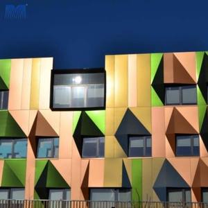 Revêtement mural extérieur en aluminium perforé découpé au laser, design tendance, imperméable, pour façade de bâtiment - Product Image 6