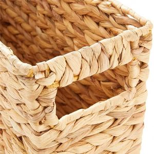 Chariot à linge pliable sur roulettes, <span class=keywords><strong>panier</strong></span> de rangement haut, porte-bouteilles, paniers rigides, <span class=keywords><strong>panier</strong></span> en <span class=keywords><strong>rotin</strong></span>, transporteur pour animaux de compagnie, <span class=keywords><strong>suspension</strong></span> en liège - Product Image 3
