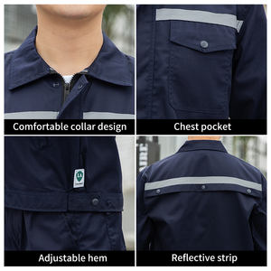 Oil Resistant Workwear Overalls for Mechanical Food Processing Safety Work Uniforms Custom Work Clothes with Reflective - Product Image 4