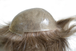 <span class=keywords><strong>Color</strong></span> marrón gris cabello humano Protesis Capilares Hombres PU Base Toupee <span class=keywords><strong>para</strong></span> hombres - Product Image 6