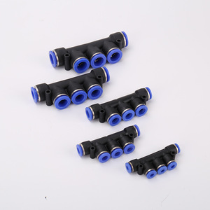 K-Type Pneumatic <b>Quick</b>-Connect Plastic Tubing Fittings Five-Way <b>Connectors</b> (Outer Diameter) PK4 PK6 PK8 PK10 PK12 - Product Image 4