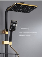 Ensemble de douche de pluie encastrée murale pour salle de bain Kit combiné ensemble de pommeau de douche et de tuyaux en acier inoxydable rétro Rain