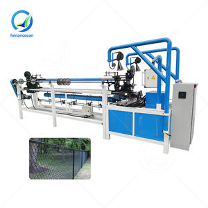 Machine à fabriquer des clôtures en treillis métallique en acier électrique OCEAN, petite machine à tordre les chaînes, clôture pour bétail - Product Image 1