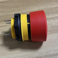 Bouton d'arrêt d'urgence suisse Eao 84-5240.0020, rouge, interrupteur 2NC, contact normalement fermé, bouton d'arrêt d'urgence