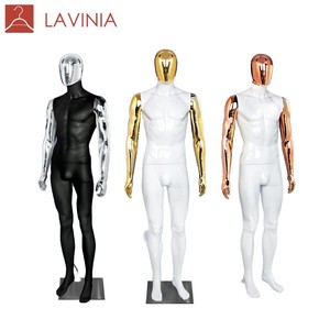 Lavinia Hanger Factory Gold High Quality Plastic ABS Adult Male Full Body Mannequin Metal <strong>Stand</strong> 2026 New Fashion Clothes Display - Product Image 1