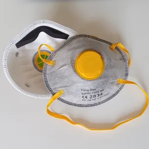 4ply Disposable Masks FFP2 Headband Factory Custom Disposable CE Dust Mask Cup Shape CE FFP2 Active Carbon Face Mask Anti Dust