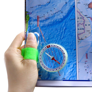 Brújula Profesional para Exteriores, Brújula de Pulgar para Competición de Orientación, Brújula Portátil con Escala para Mapas - Product Image 2