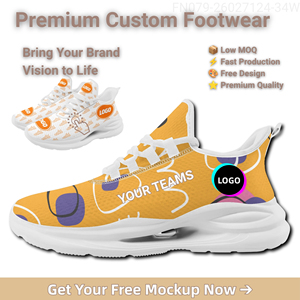 Chaussures de course décontractées pour hommes, personnalisables à faible MOQ, souples, respirantes, avec doublure en maille, confortables, à enfiler, pour le basketball et la marche, idéales pour les entreprises. - Product Image 1