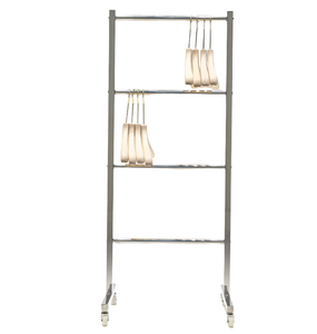 Centro comercial, colgador de acero inoxidable, soporte para ropa, estantes de exhibición de ropa de Metal para tienda de ropa - Product Image 4