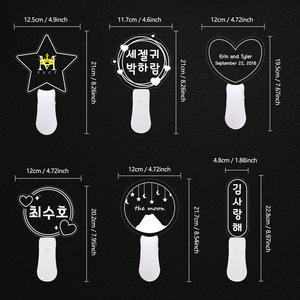 Venta al por Mayor de Fábrica: Barras Luminosas LED Redondas Estilo Japonés y Coreano con Logotipo de Estrella Personalizable, Accesorios de Animación para Conciertos YK-011 - Product Image 5